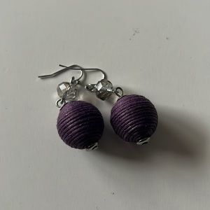 Purple earrings